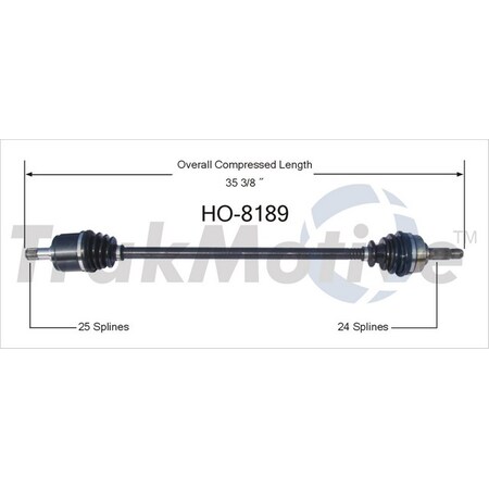 Surtrack Axle Cv Axle Shaft, Ho-8189 HO-8189